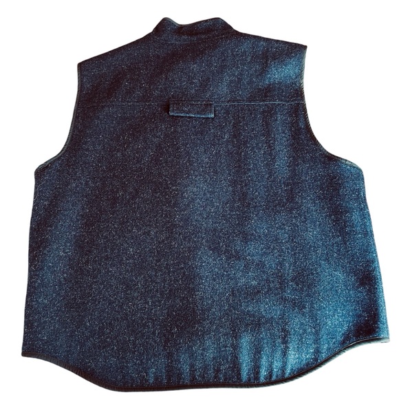 L.L. Bean Wool Sherpa Lined Outerwear Vest Navy Size XL - Picture 6 of 16